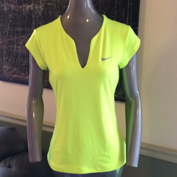 neon yellow workout top